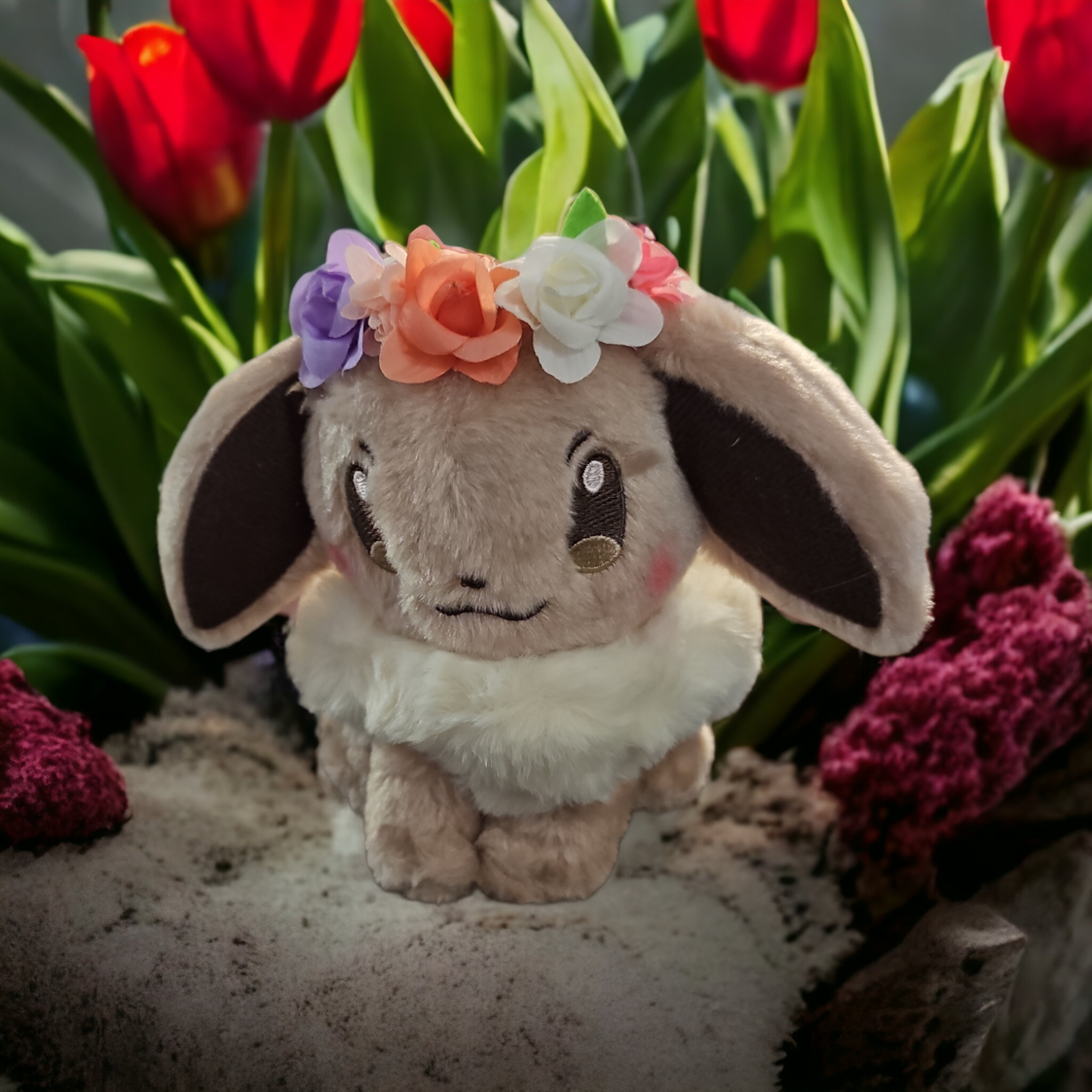 Flower crown store eevee plush