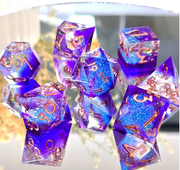 Mizuki's Hoard Galaxy Sharp Edge Resin Polyhedral Dice Set