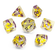 Mizuki's Hoard Moonlight Resin Polyhedral Dice Set