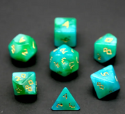 Mizuki's Hoard Leviathan Acrylic Polyhedral Dice Set