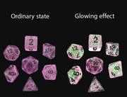 Mizuki's Hoard Firefly Twilight Acrylic Polyhedral Dice Set