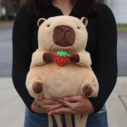 Capybara Furry Plush Backpack